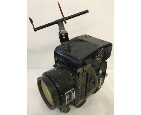 A 4" Lens Unit Reconnaissance Camera by W. Vinten Ltd London. Serial No 1230. Lens marked WILD HEERBRUGG, Switzerland, Falcon