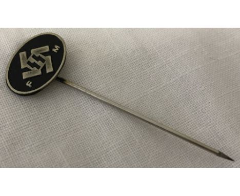 WW2 pattern Waffen SS Supporters tie/lapel pin.  