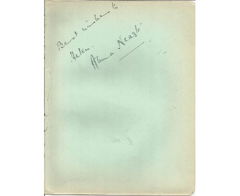 Anna Neagle signed vintage autograph album page . Good condition