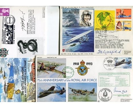 RAF Signed Collection Approx 60 covers, 40 of which are signed including Laddie Lucas, Don Bennett, Dermot Boyle, Neil Camero