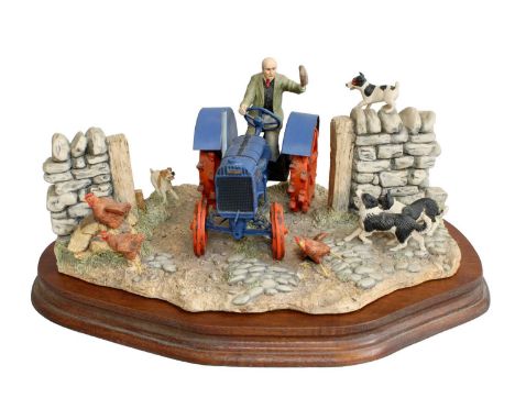 Border Fine Arts 'New Technology Arrives Today' (Fordson Tractor), James Herriot model No. JH46 by Ray Ayres, limited edition