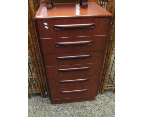 G-PLAN TEAK SIX DRAWER PILLAR CHEST 