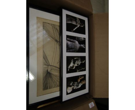 BOX MODERN PRINTS, PICTURES ETC 