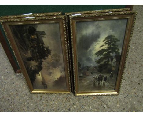 FOUR GILT FRAMED PRINTS