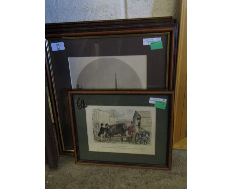 GROUP CONTAINING MIXED COLOURED PRINTS ETC 