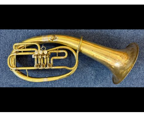 Brass Tuba, needs new mouthpiece.  As found.