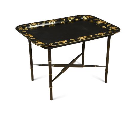 on modern stand 51 x 77 x 57cmCondition report: Light craquelure and general wear to surface of tray, some loss to edges