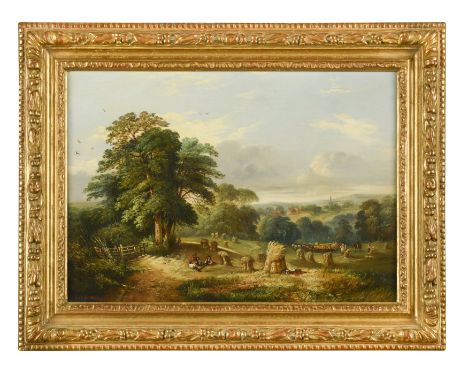 The Harvesters signed lower left 'R. Burrows 1873' oil on canvas 24 x 34.5cmFootnote: Provenance: Sotheby’s, London, 13th Feb