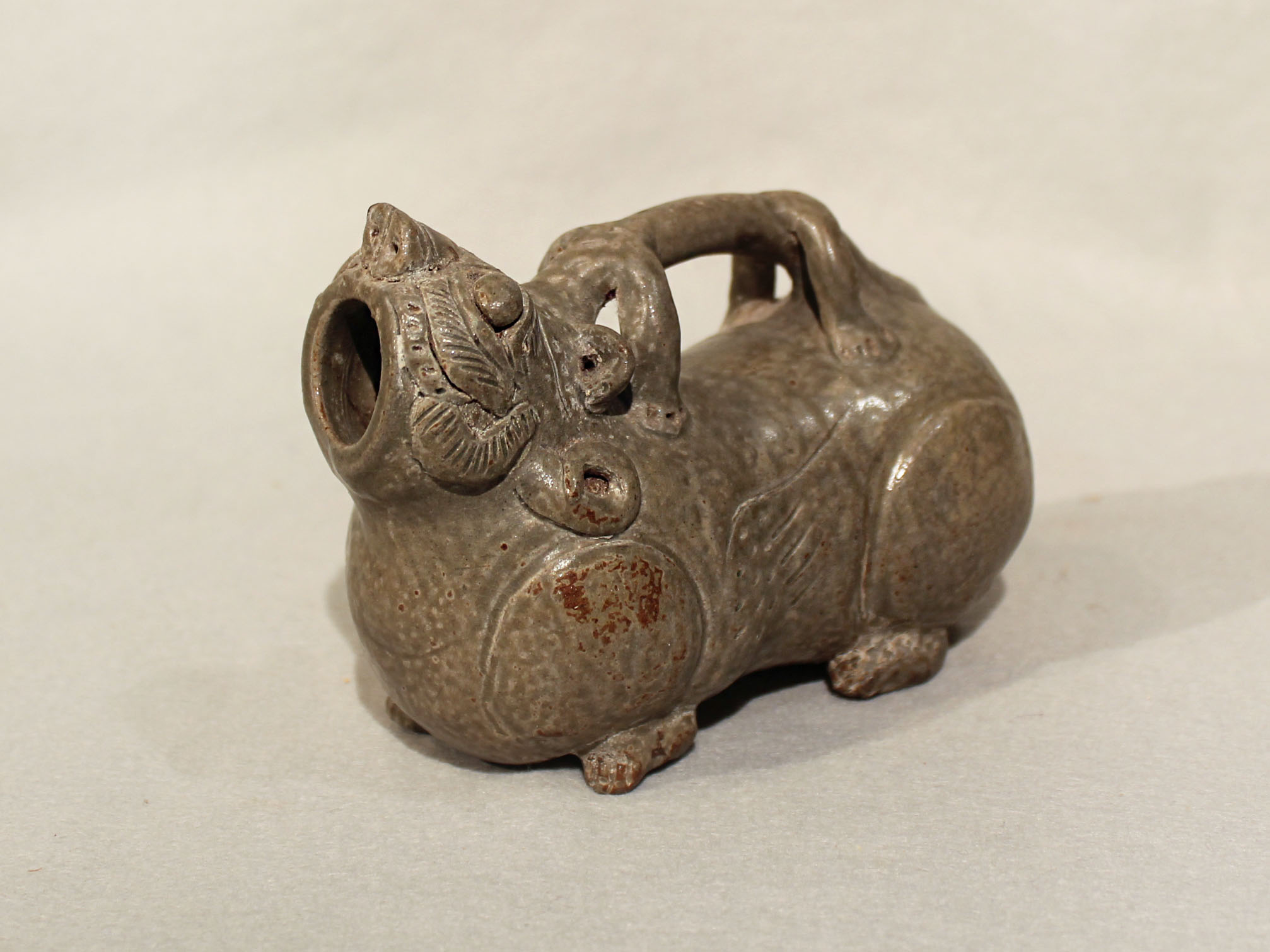 A Chinese Yue animal form vessel, in - Cheffins Fine Art