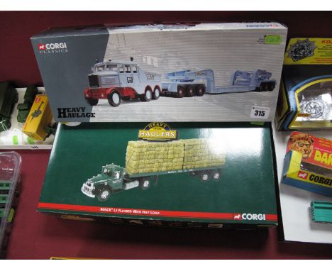 Two Boxed Corgi Heavy Haulage Sets, No.17601 "Hills of Botley" Scammel Constructor and twenty four wheel low loader, certifie