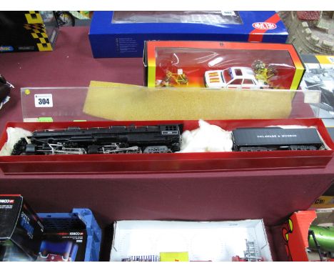 A Rivarossi "HO" Scale 4-6-6-4 Locomotive, finished in "Delaware and Hudson" black, in original perspex case. 