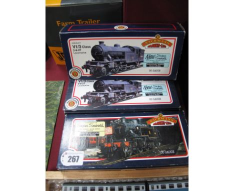 Three Boxed Bachmann "OO" Gauge Steam Locomotives, No.31-607 Gresley V3 tank 2-6-2T, 67684 Doncaster green British Railways (