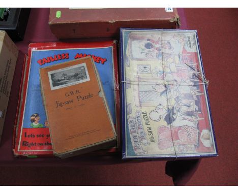 Three Early to Mid XX Century Children's Games, "Tailless Mickey" by Chad Valley , with eight tails and a large fold out post