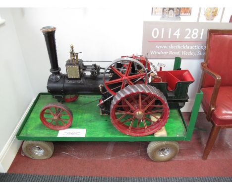 A 3inch Scale Live Steam Model of a Charles Burrell of Thetford Traction Engine, with a full set of Stuart plans, large quant