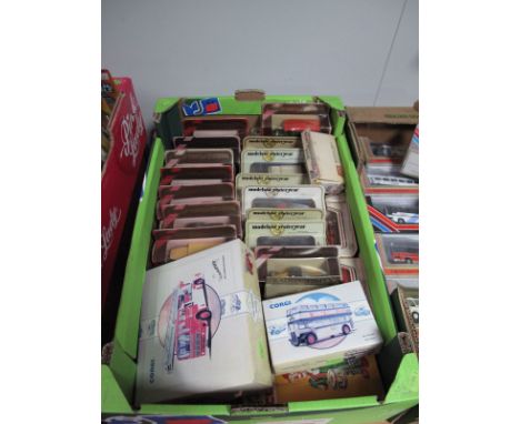 Sixteen Boxed Matchbox Models of Yesteryear, 1978 and 1986, predominantly commercials (boxes faded) with five boxed with crus