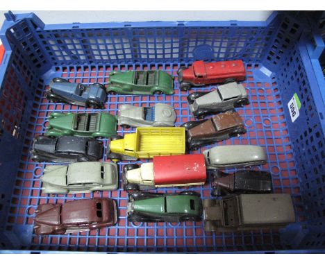 A Quantity of Mainly Immediate Post-war Dinky Vehicles, including 25/36/38/40 series. All playworn with one or two headlamps 
