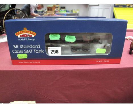A Bachmann "OO" Model Railway, No. 31-975A 2-6-2 Class 3MT Tank R/No. 82020, finished in British Rail black with early emblem
