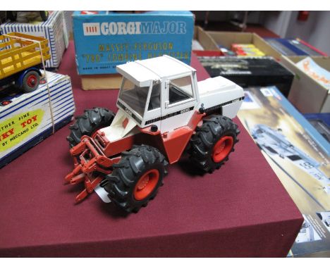 A Diecast Model of a Case 4890 Tractor, by Gama of West Germany. Finished in white and red, unboxed.
