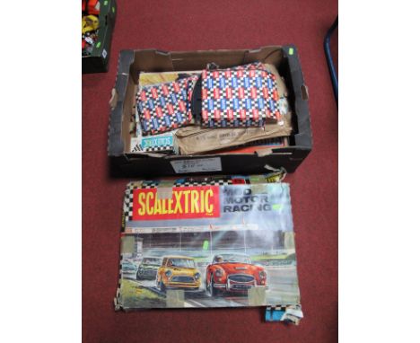 A 1960's Scalextric Set No. 33, including two Mini Coopers, a Scalextric C/85 B. R. M, plus a quantity of other Scalextric it