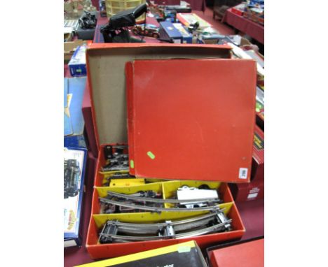 Post War Boxed Hornby "O" Gauge Tank Goods Set No.45, including 0-4-0 tank engine B. R. Black, clockwork with key, a quantity