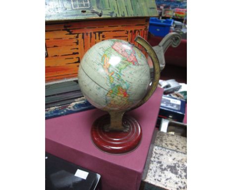 A Tin Globe, (21cms high) in the form of a biscuit tin for William Cranford & Sons Ltd.