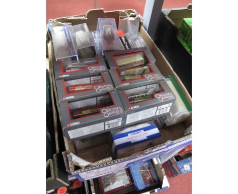 Twenty One Boxed Corgi Original Omnibus, and one Oxford, diecast double decker buses, with a broad sweep of liveries and type