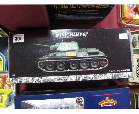 Boxed Minichamps 1:35 Scale Diecast "Russian T34/76 - 1943 Production" Tank.