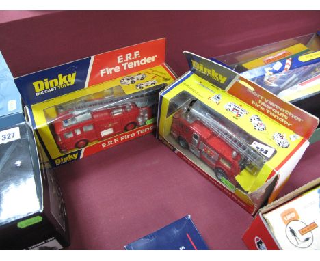 Two Dinky Toys, No.266 ERF Fire Engine, appears very good, boxed, good box, plus No. 285 Merryweather Marquis Fire Tender, go