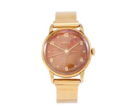 Zenith: An 18 Carat Gold Wristwatch, signed Zenith, Chronometre, 1947, (calibre 12-4P-50) manual wound lever movement signed 