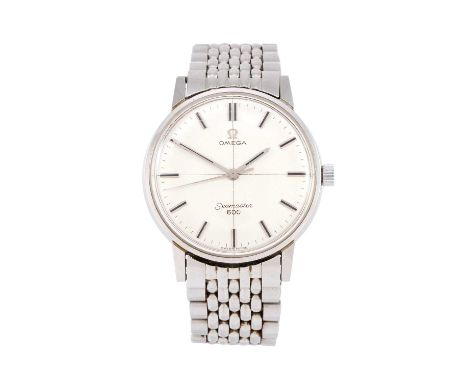 Omega: A Stainless Steel Centre Seconds Wristwatch, signed Omega, model: Seamaster 600, ref: 135.011, 1966, (calibre 601) man