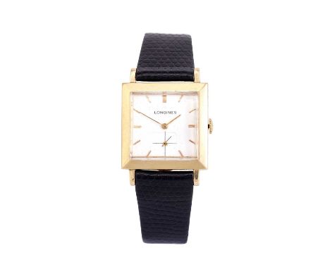 Longines: A 14 Carat Gold Wristwatch, signed Longines, 1952, (calibre 8LN) manual wound lever movement signed and numbered 89