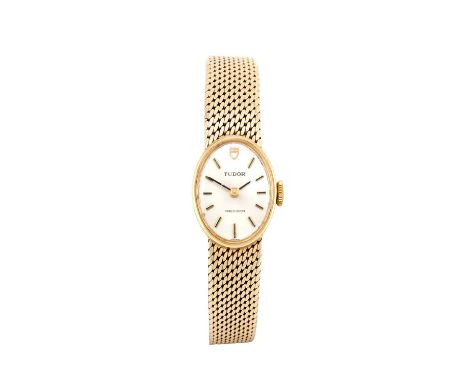 Tudor: A Lady's 14 Carat Gold Wristwatch, signed Tudor, Precision, 1974, (calibre 6630) manual wound lever movement signed, s