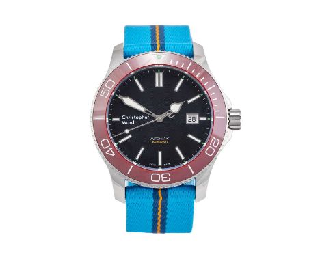 Christopher Ward: A Stainless Steel Automatic Calendar Centre Seconds Wristwatch, signed Christopher Ward, 600m/2000ft, model