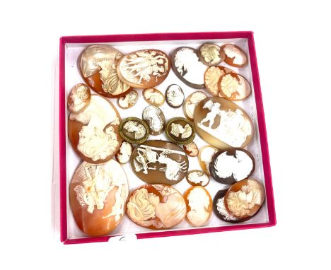 Antique and vintage carved cameo lot 