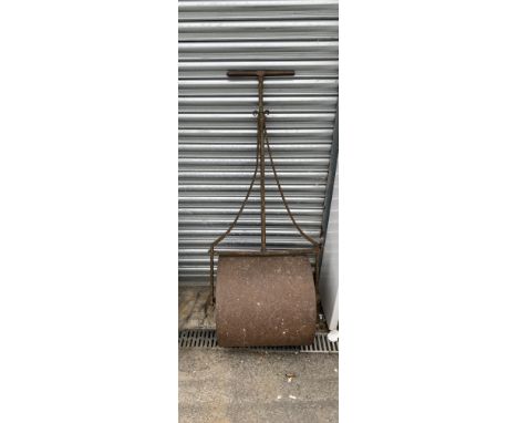 Antique garden roller