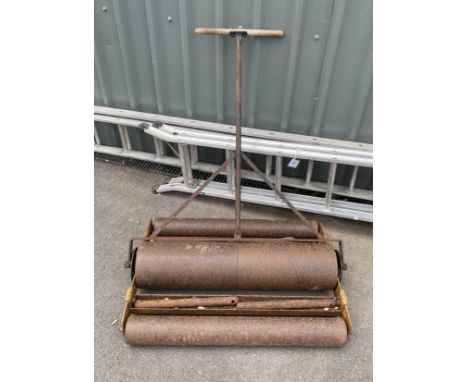 Antique garden roller