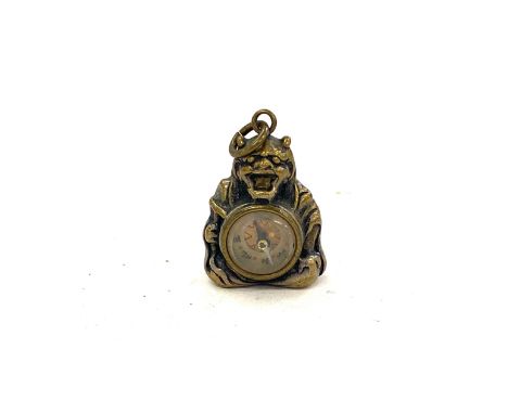 Antique fob compass possibly Japanese Devil 