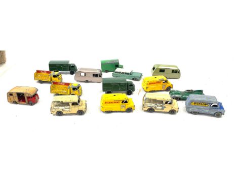 Selection miniature vintage Lesney diecast cars 