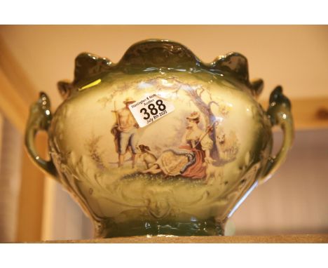 Large Victorian twin handled jardiniere. This item is not available for in-house P&amp;P 