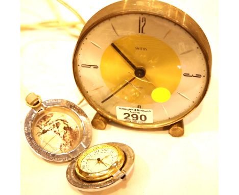 Dalvey Voyager timepiece and a Smiths Sectric clock. This lot is not available for in-house P&P.Condition Report: All electri