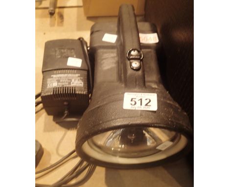 12v Dragon Delta portable searchlight. Not available for in-house P&P. Condition Report: All electrical items in this lot hav