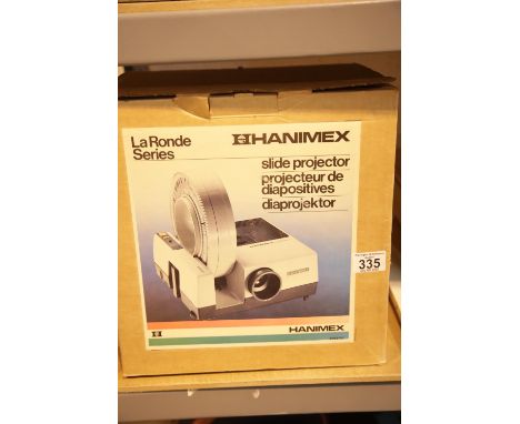 Hanimex La Ronde Series slide projector, boxed and unchecked. This lot is not available for in-house P&amp;P. 