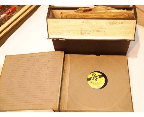 Two cases of 78 RPM records including Buddy Holly and Elvis Presley. P&amp;P Group 3 (£25+VAT for the first lot and £5+VAT fo