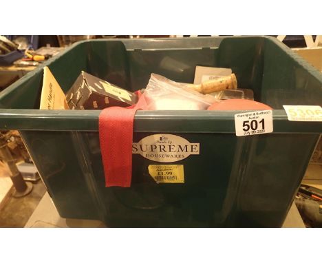 Box of mixed tools and fittings. This lot is not available for in-house P&amp;P. 