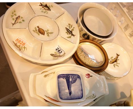 Collection of mixed ceramic plates. This lot is not available for in-house P&amp;P. 