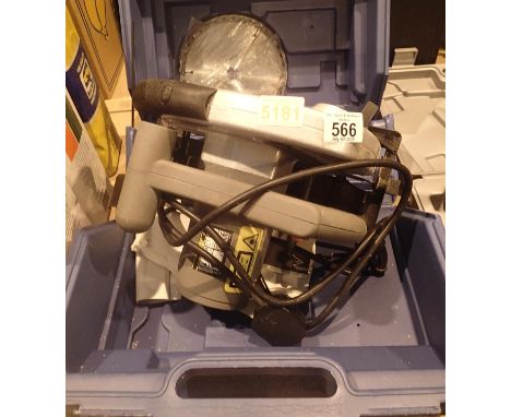 Cased Kinzo 1200w circular saw. This lot is not available for in-house P&P.Condition Report: All electrical items in this lot