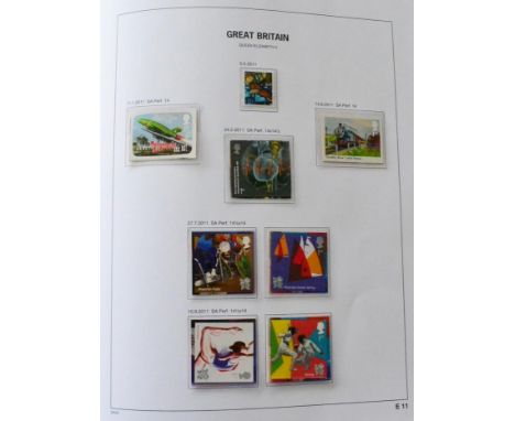 Great Britain. An 1858 to 2011 fresh mint collection (sparse to 1924) with later issued unmounted, in seven boxed Davo albums