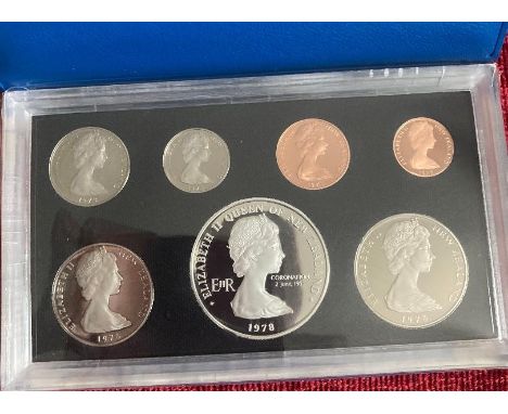 COINS 1978 New Zealand proof set including Silver $1 coin (27G)