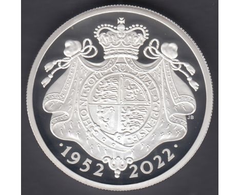 COINS 2022 Proof Silver 2022 £5 for Platinum Jubilee 62.42g pure silver, case and cert
