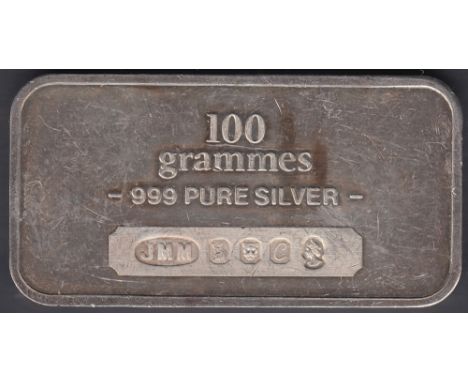 Solid Silver 100g bar 